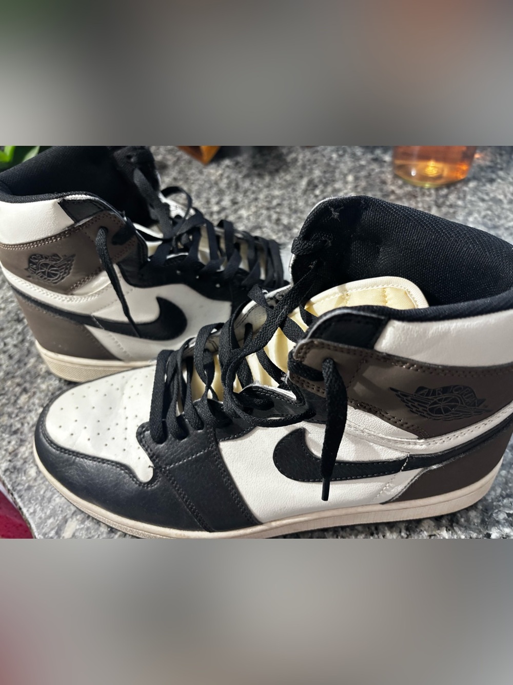 Jordan Two-Tone Black and White High-Top